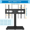 Swivel Desktop TV Stand Mount for 37-70 Inch LCD OLED Flat/Curved Screen TVs-Height Adjustable Table Top TV Stand/Base with Wire Management, VESA 600x400mm up to 88lbs, PSTVS18