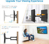 Full Motion TV Monitor Wall Mount Bracket Articulating Arms Swivels Tilts Extension Rotation for Most 13-42 Inch LED LCD Flat Curved Screen TVs & Monitors, Max VESA 200x200mm up to 44lbs