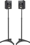 Speaker Stands Height Adjustable 30-44 Inch with Cable Management, Hold Satellite Speakers and Small Bookshelf Speakers up to 8lbs -1 Pair