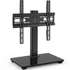 Universal TV Stand - Table Top TV Stand for 37-55 inch LCD LED TVs - Height Adjustable TV Base Stand with Tempered Glass Base & Wire Management, VESA 400x400mm