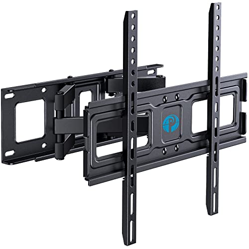 Full Motion TV Wall Mount Bracket for Most 26-55 Inch LED, LCD, OLED Flat Curved TVs up to 99lbs, Dual Articulating Arms Swivel Extension Tilt Rotation TV Mount, PIMF3