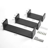 Floating Shelves U-Shaped, Wall Shelf 3 Sizes, Black Floating Shelves for Bathroom/Bedroom/Living Room/Kitchen - AMFS13-B