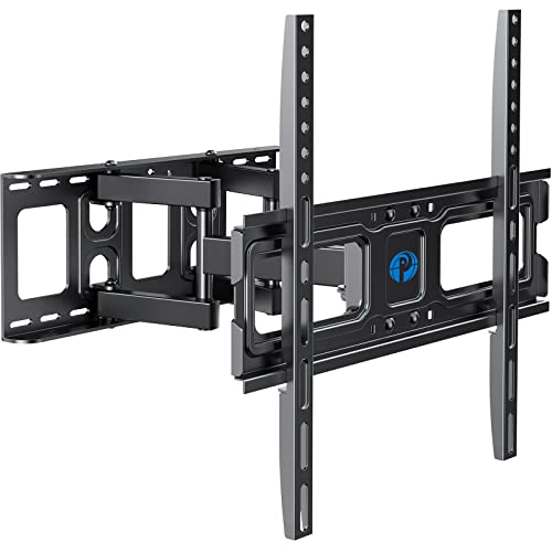 TV Wall Mount for 26-55 inch TVs, Full Motion TV Mount Bracket with Articulating Swivel Extension Tilting Leveling Max VESA 400x400mm Holds up to 99lbs for LED LCD OLED 4K Flat Curved Screen