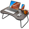 Lap Desk for Laptop, Laptop Lap Desk with Slot for Phone & Tablet, Lap Table for Bed, Suitable as Breakfast Tray, Writing Desk, Drawing Table for Floor & Bed