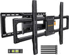 UL-Listed Full Motion TV Wall Mount for 42–90 Inch TVs up to 150 lbs, Pre-Assembled TV Mount with Tool-Free Tilt, Swivel, Extension, Max VESA 600 x 400mm, 12″/16″/18″/24″ Wood Studs, PGLF16