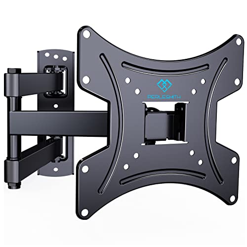 Full Motion TV Wall Mount Bracket for 13-42 Inch Flat Curved TVs Monitors up to 77lbs Max VESA 200x200mm- Articulating Arms Swivel Tilt Extends Rotation- PSSFK1