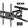 TV Wall Mount Full Motion for 32-55 Inch Flat Curved Screen TVs, TV Mount with Swivels Tilts Extension Dual Articulating Bracket Arms Supports TV up to 99 lbs Max VESA 400x400,PSMFK9