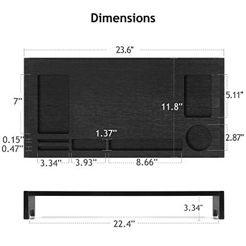 Bamboo Monitor Stand Riser - 23