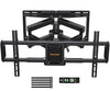 Telescopic Support TV Wall Mount for Most 40–82 inch TVs, Preassembled InstaMount Front Support, Full-Motion TV Mount with Swivel, Tilt, Extension, Leveling, Max VESA 600x400mm, Up to 100lbs