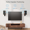 Speaker Wall Mounts, Dual Side Clamping Bookshelf Speaker Mounting Bracket, Speaker Mounts for Surround Sound, Bookshelf Speakers up to 50 lbs, 1 Pair