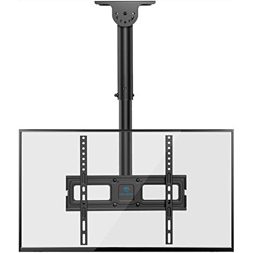 Ceiling TV Mount, Hanging Full Motion TV Mount Bracket Fits Most 26-55 inch LCD LED OLED 4K TVs, Flat Screen Displays, TV Pole Mount Holds up to 99lbs, Max VESA 400x400mm, PSCM2