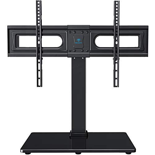 Swivel Desktop TV Stand Mount for 37-70 Inch LCD OLED Flat/Curved Screen TVs-Height Adjustable Table Top TV Stand/Base with Wire Management, VESA 600x400mm up to 88lbs, PSTVS18