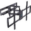 Full Motion TV Wall Mount for 37-90" Flat Curved Screens with Max VESA 800x600mm Articulating Swivel Extension Tilting Dual Bracket Arms Fits 16 18 24" Studs Hold up to 165lbs, PSXFK2