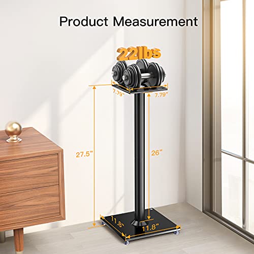 Universal Speaker Stand- Bookshelf Speaker Stands Holds 22lbs Speaker Stand Pair with Cable Management Surround Sound Speaker Stand- PGSS6