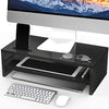 Monitor Stand Riser - 16.5 Inch 2 Tier Desk Organizer Stand for Laptop Computer, Desktop Printer Stand with Phone Holder and Cable Management, Versatile as Storage Shelf & Screen Holder