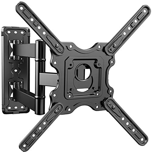 Heavy Duty TV Wall Mount for Most 32-55 inch Flat and Curved TVs up to 88lbs with Swivel Tilt & Extension Arm, Full Motion TV Mount Fits LED LCD OLED 4K TVs, Max VESA 400x400mm, PSMFK12