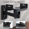 Speaker Wall Mounts, Dual Side Clamping Bookshelf Speaker Mounting Bracket, Speaker Mounts for Surround Sound, Bookshelf Speakers up to 50 lbs, 1 Pair