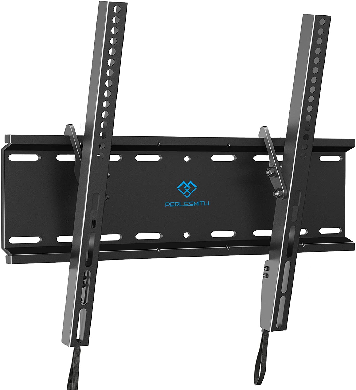 PERLESMITH Tilting TV Wall Mount Bracket Low Profile for Most 23-60 inch LED LCD OLED, Plasma Flat Screen TVs with VESA 400x400mm Weight up to 115lbs, Fits 16