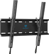 PERLESMITH Tilting TV Wall Mount Bracket Low Profile for Most 23-60 inch LED LCD OLED, Plasma Flat Screen TVs with VESA 400x400mm Weight up to 115lbs, Fits 16" Wood Stud Black