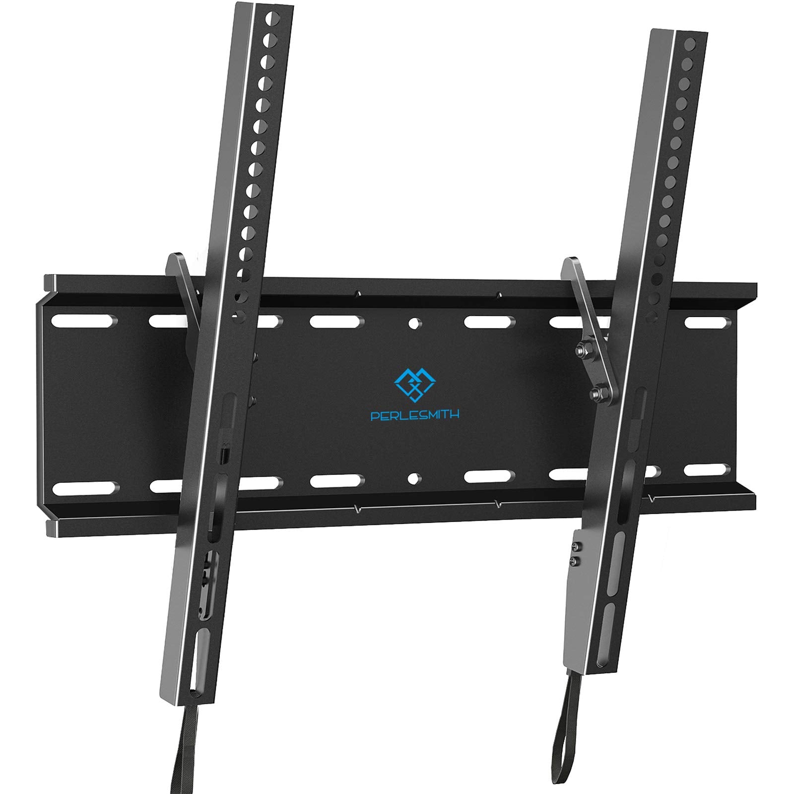 PERLESMITH Tilting TV Wall Mount Bracket Low Profile for Most 23-60 inch LED LCD OLED, Plasma Flat Screen TVs with VESA 400x400mm Weight up to 115lbs, Fits 16