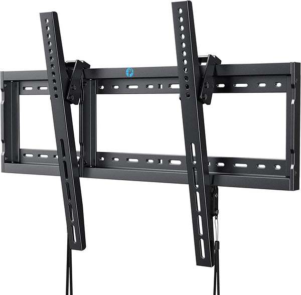 UL Listed Tilt TV Wall Mount Bracket Low Profile for Most 37-75 Inch LED LCD OLED Plasma Flat Curved TVs, Large Tilting Mount Fits 16"-24" Wood Studs Max VESA 600x400mm Holds up to 132lbs