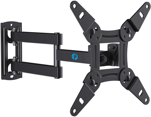 Full Motion TV Monitor Wall Mount Bracket Articulating Arms Swivels Tilts Extension Rotation for Most 13-42 Inch LED LCD Flat Curved Screen TVs & Monitors, Max VESA 200x200mm up to 44lbs