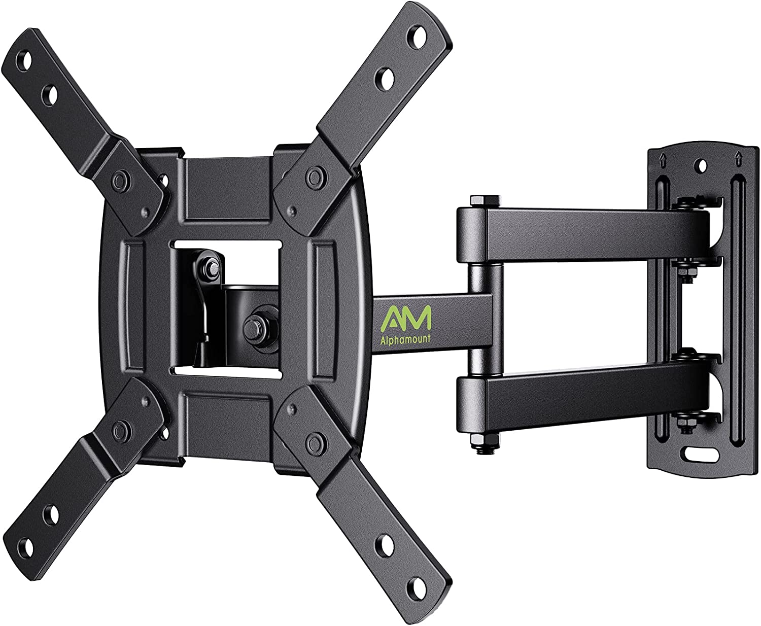 TV Wall Mount Bracket Full Motion for Most 13-39 inch TVs Monitors with 360° Rotation Articulating Swivel Extension Arms and Tilt, Hold TV up to 44lbs Max VESA 200x200mm