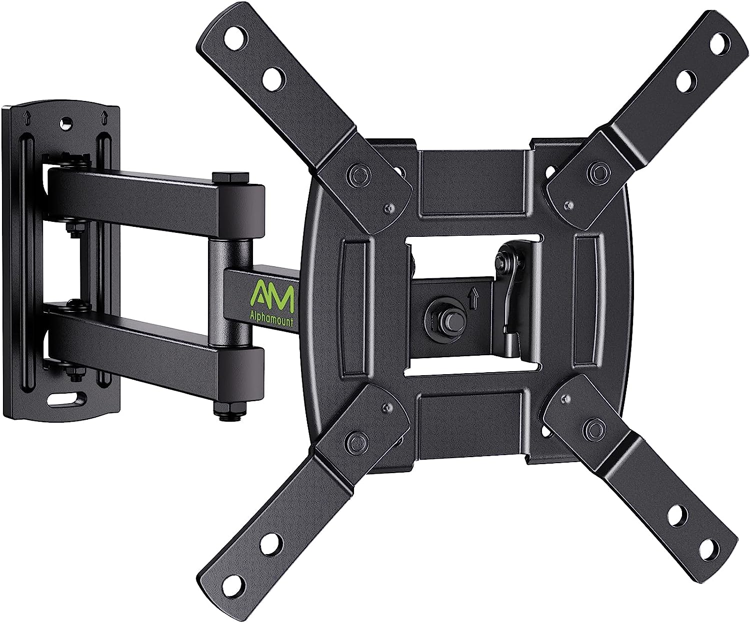 TV Wall Mount Bracket Full Motion for Most 13-39 inch TVs Monitors with 360° Rotation Articulating Swivel Extension Arms and Tilt, Hold TV up to 44lbs Max VESA 200x200mm