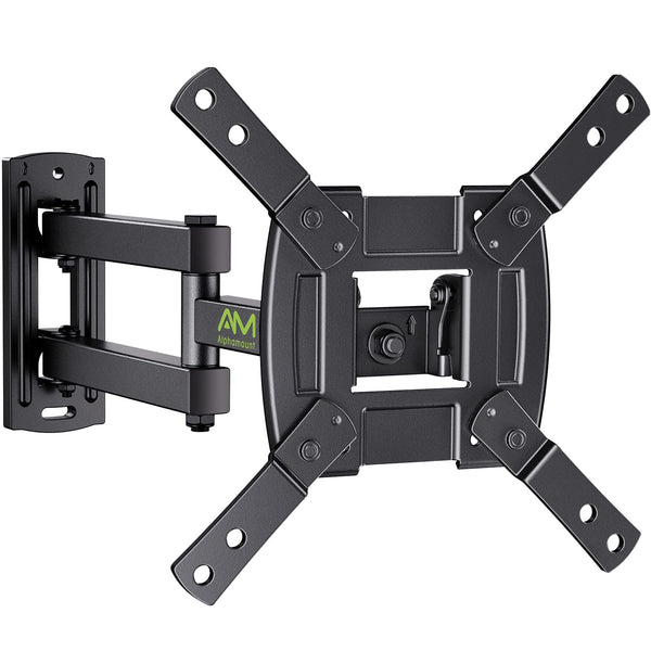 TV Wall Mount Bracket Full Motion for Most 13-39 inch TVs Monitors with 360° Rotation Articulating Swivel Extension Arms and Tilt, Hold TV up to 44lbs Max VESA 200x200mm