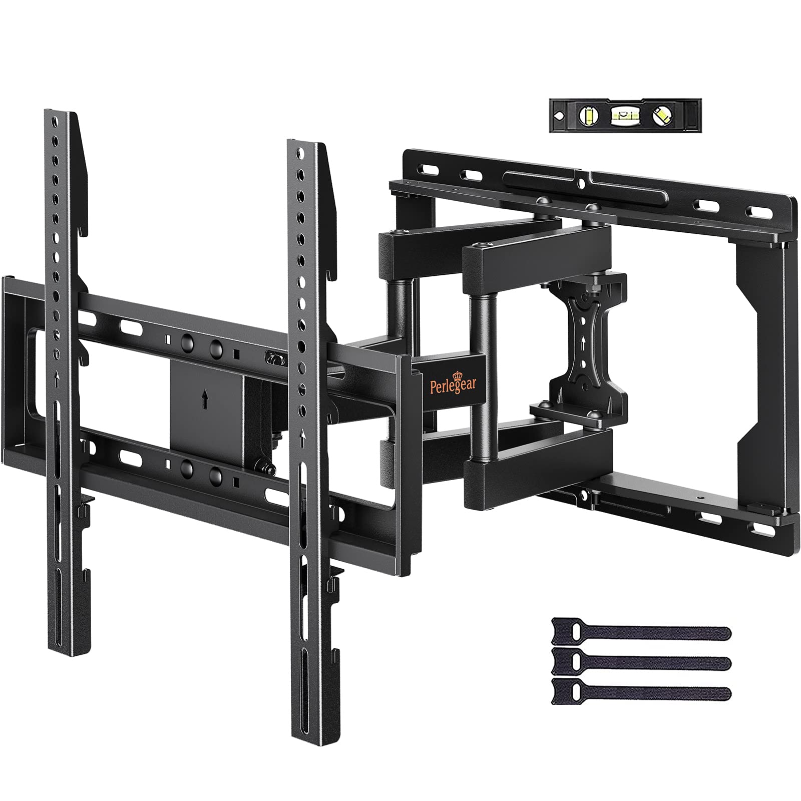 Full Motion TV Wall Mount for 26-65 inch TVs, TV Bracket Supports Swivel Articulating Level Extension Tilt Arms, Max VESA 400x400mm up to 99lbs, 16