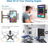 Full Motion TV Monitor Wall Mount Bracket Articulating Arms Swivels Tilts Extension Rotation for Most 13-42 Inch LED LCD Flat Curved Screen TVs & Monitors, Max VESA 200x200mm up to 44lbs